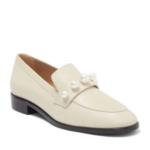 BNIB STUART WEITZMAN GOLDIE LOAFER in Oat Size 9.5